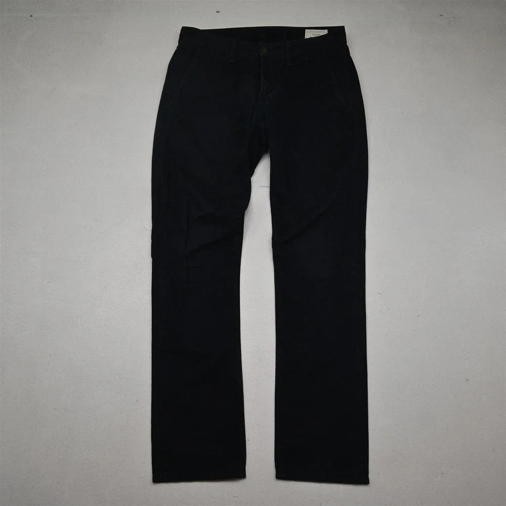 Rag Bone 29x30 Navy Blue Standard Slim Stretch Chinos Mens Pants